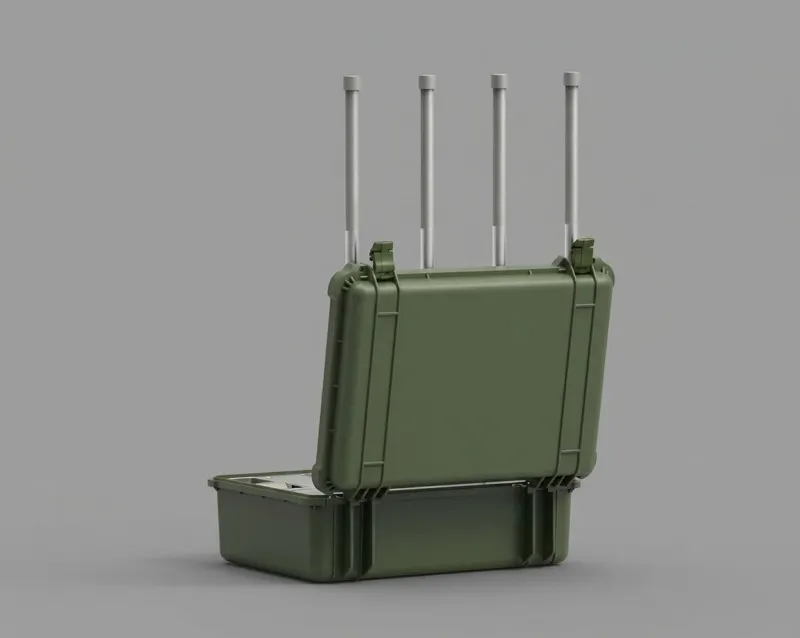 Portable Suitcase 2.4G 5.8g Uav Fpv Jammer Signaling Equipment Defense System Customizable factory